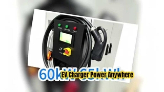 Maxpower 60kW ονομαστική ισχύς 65kWH χωρητικότητα IP55 προστασία κινητή EV φορτιστή φορητό σταθμό φόρτισης