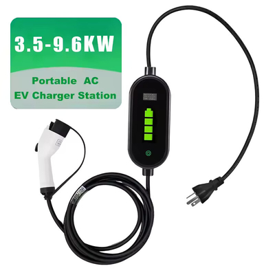 Καλή τιμή. 3.5KW 9.6KW φορητό φορτιστή μπαταρίας ηλεκτρικού αυτοκινήτου 16A 40A EVSE Sae J1772 Τύπος 1 σε απευθείας σύνδεση