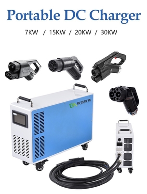 7KW 15KW 20KW 30KW φορητό φορτιστή ηλεκτρικού οχήματος συνεχούς ρεύματος αφαιρούμενο φορτιστή ηλεκτρικού οχήματος