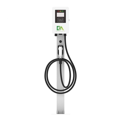 Σπίτι 7KW 11KW 22KW 32A Λευκή στήλη τύπου μονό όπλο Ηλεκτρικό όχημα