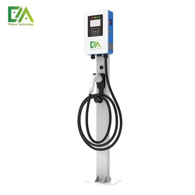 Καλή τιμή. Οικιακό εμπορικό μπλε και λευκό 7KW / 11KW / 22KW μονοβόλο σταθμό φόρτισης εναλλασσόμενου ρεύματος / σταθμό φόρτισης ηλεκτρικών οχημάτων σε απευθείας σύνδεση