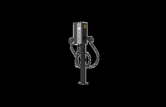 22*2 KW τοιχώδης φορτιστής ηλεκτρικών οχημάτων με πλήρη έγχρωμη οθόνη 4,3 ιντσών για ηλεκτρικά οχήματα τύπου 1