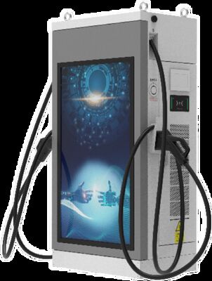 240kW HD 55 ιντσών ψηφιακή σήμανση διαφήμιση οθόνη EV φορτιστή δημόσια εμπορική σταθμός ταχείας φόρτισης για επιχειρηματικό χώρο στάθμευσης