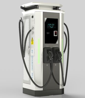Καλή τιμή. 60kW DC Fast Charging Stack για οχήματα νέας ενέργειαςΕξοπλισμένο με διπλές συνδέσεις φόρτισης swing-arm και 10 ιντσών υψηλής φωτεινότητας χρωματική οθόνη, παρέχει υψηλής απόδοσης γρήγορη φόρτιση για ηλεκτρικά οχήματα σε απευθείας σύνδεση