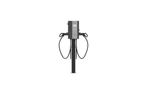 Καλή τιμή. Φορτιστής AC EV 22kW Dual-gun τύπου στήλης, κατάλληλος για εσωτερική και εξωτερική χρήση, με προστασία υπερφόρτωσης και βραχυκυκλώματος σε απευθείας σύνδεση