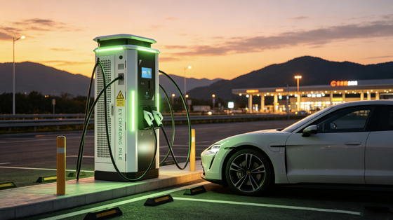 Σταθμός Φόρτισης DC EV 240kW Ψύξης Αέρα IP54 με Οθόνη Αφής 10 ιντσών, Υποστήριξη OCPP1.6J, 4G, Ethernet, WIFI, APP για Εμπορικούς Στόλους σε Αυτοκινητόδρομους, Σειρά White Dew