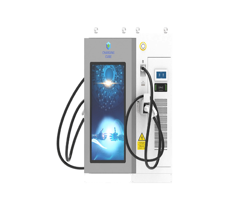 4G Ethernet WIFI APP Διαφημιστική οθόνη σειρά DC EV φορτιστή OCPP1.6J ψύξη αέρα IP54 10 ιντσών οθόνη αφής 120kW σταθμός γρήγορης φόρτισης για εφαρμογές εμπορικού στόλου