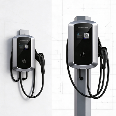 Καλή τιμή. 9.6kW 40A J8 AC EV Charging Station Τύπου US1 Υποστηρίζει Επιτοίχια και Στηλοειδή Στήριξη 85V 265V IP54 Οθόνη LCD 5.64 ιντσών Για Οικιακή Φόρτιση EV Διαδικτυακά