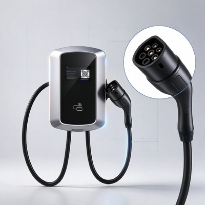 Καλή τιμή. 11KW Τύπος 2 AC EV φορτιστή Smart Wallbox Σπίτι Εμπορικό σταθμό φόρτισης 5.64 ιντσών LCD Διαδικτυακά