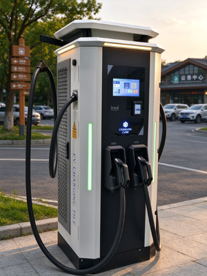 Φορτιστής 120 kW DC EV CCS1 CCS2 CHAdeMO GB/T 200-1000V OCPP 1,6J 10 ιντσών Οθόνη Σταθμός γρήγορης φόρτισης